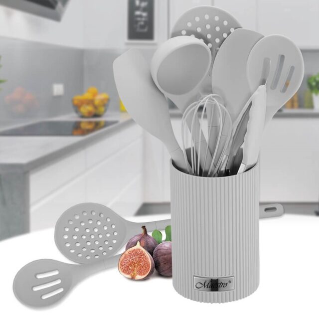 Kitchen utensils MAESTRO MR-1542-GREY 8 elements Grey - imagine 2