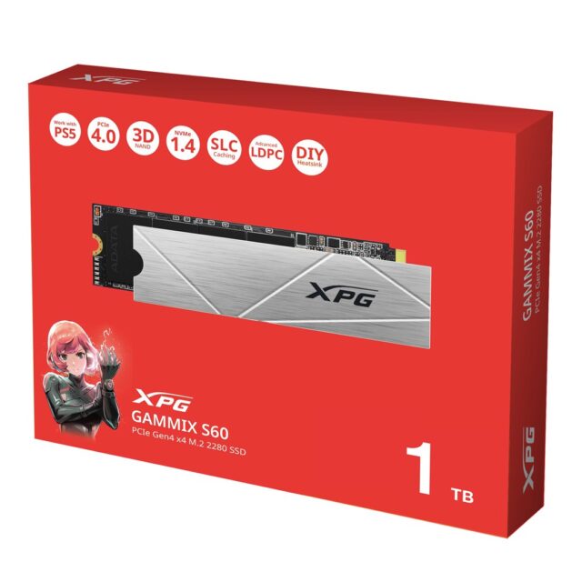 XPG GAMMIX S60 1 TB M.2 PCI Express 4.0 NVMe 3D NAND - imagine 8