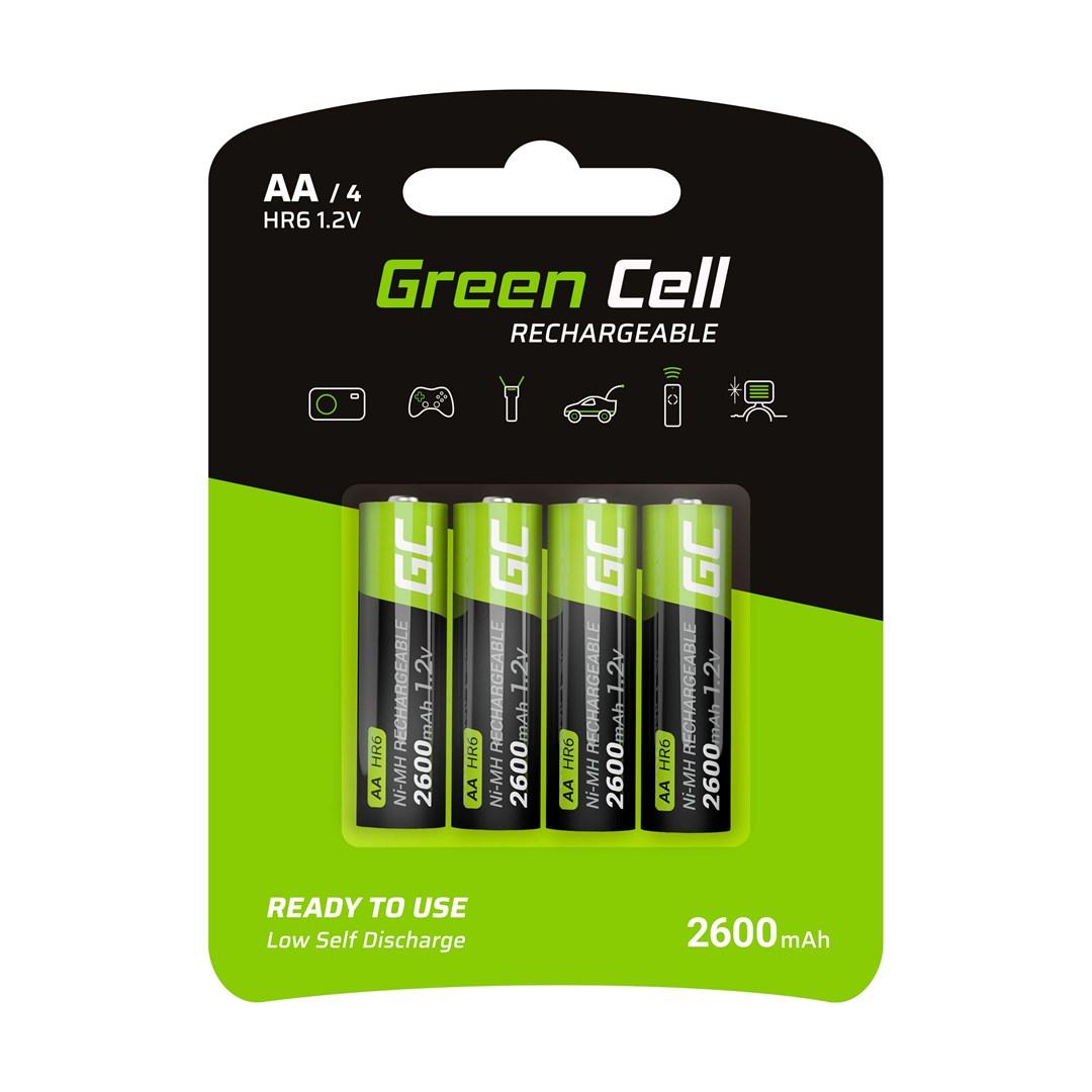 cps-9776401bd611a9553172b3ac814758c6-2026-03-01-07-05-30 Green Cell GR01 household battery Rechargeable battery AA Nickel-Metal Hydride (NiMH) - imagine 1