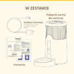 Panasonic CP-JNF01CW dog/cat feeder/waterer Plastic  Stainless steel White Universal Automatic pet feeder - imagine 9