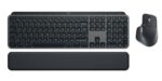 Logitech Master MX Keys Combo for Bussiness keyboard Mouse included Office RF Wireless + Bluetooth QWERTY US International Graphite - imagine 4