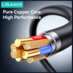 Cable USAMS U94 18W MicroUSB to USB-A 1m black - imagine 4