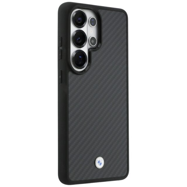 Case BMW Sign Magnetic Carbon Fiber      MagSafe for Samsung Galaxy S26 Ultra black - imagine 4