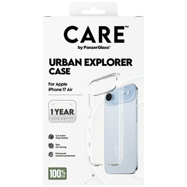 Case CARE by PanzerGlass Flagship Urban Explorer w. Clear Frame for iPhone Air - imagine 5