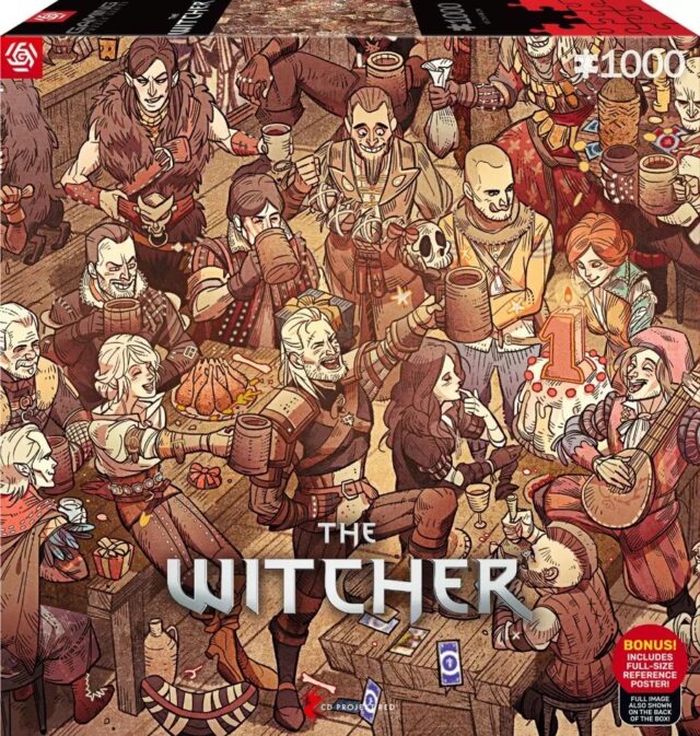 Good Loot Gaming Puzzle: The Witcher (Wiedźmin) Birthday   1000 elementów - imagine 2