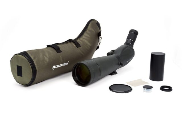 Celestron TrailSeeker 80-45 Degree spotting scope 60x BaK-4 Black - imagine 8