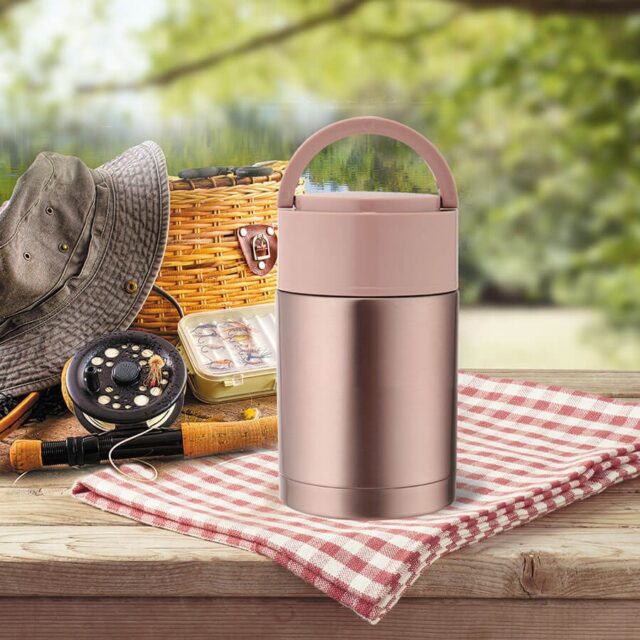 Dinner thermos Maestro MR-1636-110 1100 ml  pink - imagine 4