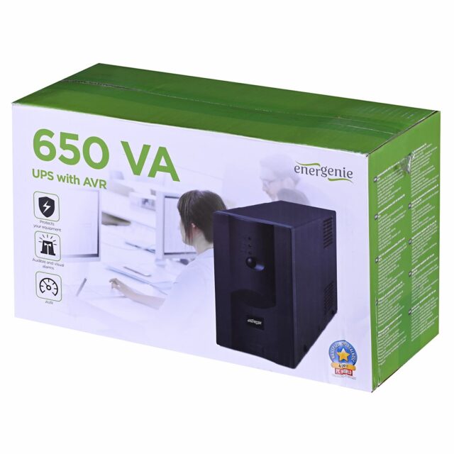 Gembird UPS-PC-652A uninterruptible power supply (UPS) Line-Interactive 0.65 kVA 390 W 3 AC outlet(s) - imagine 8