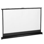 Maclean Portable Projection Screen Compact 40  16:9 Free-Standing Office Cinema Matt White Home - imagine 5