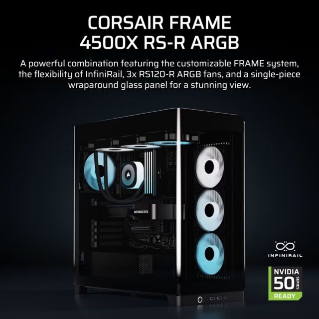 Corsair 4500X RS-R ARGB Tempered Glass Mid-Tower  Black Midi Tower - imagine 9