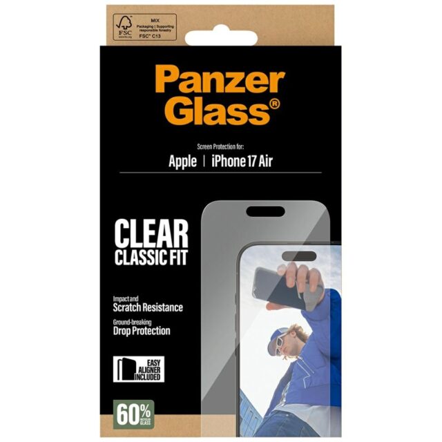 PanzerGlass Classic Fit EasyAligner Tempered Glass for iPhone Air - imagine 5