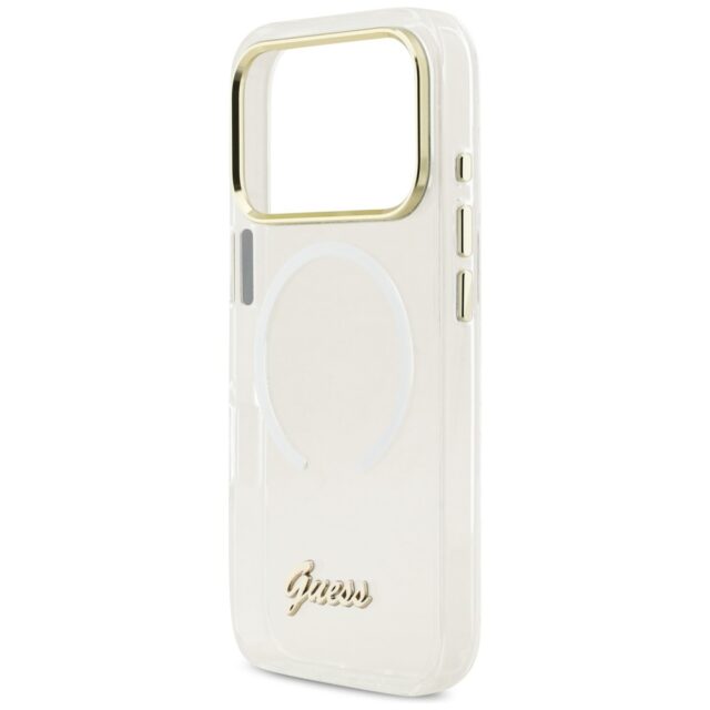 Case Guess IML Gradient Script Metal     MagSafe for iPhone 17 Pro white - imagine 6