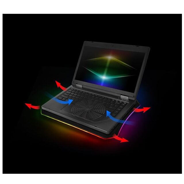 Thermaltake Massive 20 RGB laptop cooling pad 48.3 cm (19 ) 800 RPM Black - imagine 3
