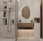 NEL BATHROOM POLE IN CASHMERE COLOUR - imagine 9