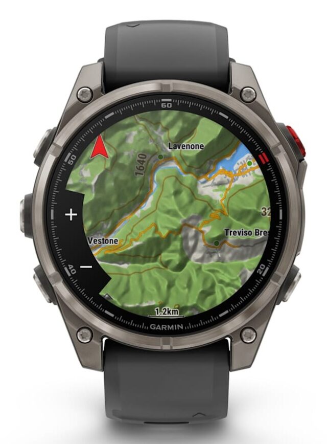 Garmin fenix 8 Pro 3.56 cm (1.4 ) AMOLED 47 mm Digital 454 x 454 pixels Touchscreen Graphite  Titanium Wi-Fi GPS (satellite) - imagine 6