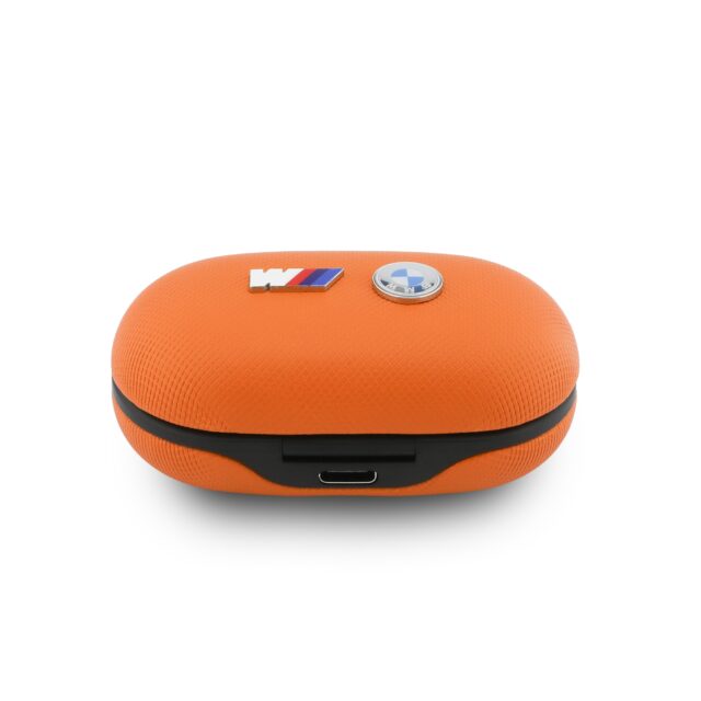 Headphones Bluetooth TWS BMW M Metal Logo ENC orange - imagine 4