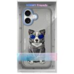 Case Nimmy Glasses Cool Dog for iPhone 17 grey - imagine 7
