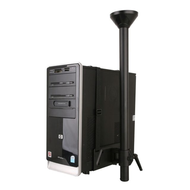 Techly ICA-CS 63 CPU holder Desk-mounted CPU holder Black - imagine 5