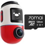 Wideorejestrator 70mai X800 Dash Cam 4K Omni RED + karta pamięci 70mai 128GB