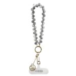Guess Univerzální Popruh na Ruku Crystals 4G Charm Black