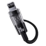 Baseus Gem USB-C to iP fast charging cable 2 m 20 W Black - imagine 2