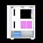 Gembird Fornax 4000W ARGB gaming ATX computer case  Midi Tower  backlight  White - imagine 9