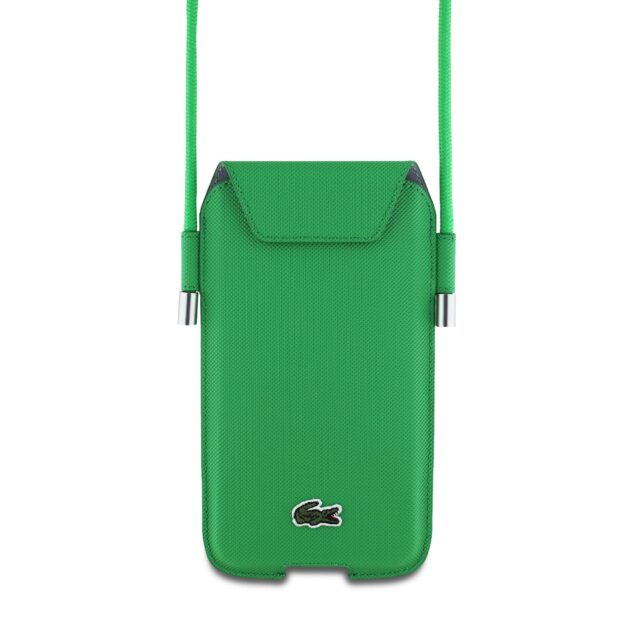 Lacoste PhoneSleeve LCPSP15XPVCN XL green Universal Phone Sleeve Crossbody Petit Pique - imagine 4