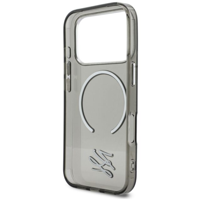 Etui Karl Lagerfeld IML KL Script Logo    MagSafe do iPhone 17 Pro czarny - imagine 7