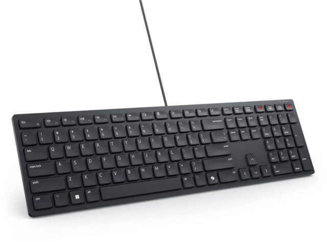 DELL KB525C keyboard Office USB QWERTY US International Black - imagine 2
