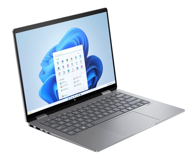 HP Envy x360 14-fa0016nw Ryzen 7 8840HS 14 WUXGA Touch 300nits 16GB LPDDR5-6400 SSD512 Radeon 780M Cam 5 Mpx IR 59Wh Win11 Meteor Silver Aluminum 2Y - imagine 3