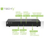 Techly IDATA DP-KVM4 KVM switch Rack mounting Black - imagine 8