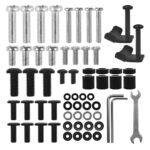 Stand / cart for TV Ergo-Office  max. load 50kg / 5kg shelf  max. VESA 600x400  built-in power strip  black  ER-304 B - imagine 6