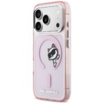 Etui Karl Lagerfeld IML Peekaboo MagSafe  do iPhone 17 Pro różowy - imagine 2