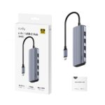 Cudy UH500 interface hub USB 3.2 Gen 1 (3.1 Gen 1) Type-C 5000 Mbit/s Grey  Silver - imagine 4