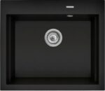 Set - Sink PYRAMIS PYRAMIS SIROS (57x51 5) 1B + Faucet IDEA Black Edition - 070169002BE - Volcano - imagine 2