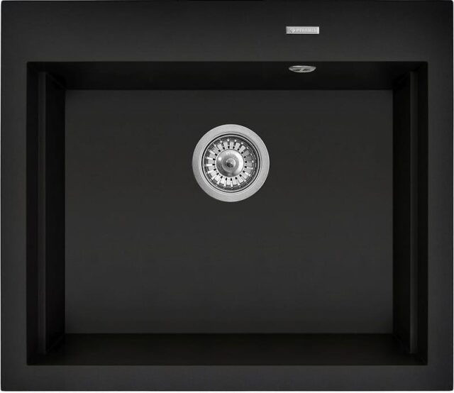 Set - Sink PYRAMIS PYRAMIS SIROS (57x51 5) 1B + Faucet IDEA Black Edition - 070169002BE - Volcano - imagine 2