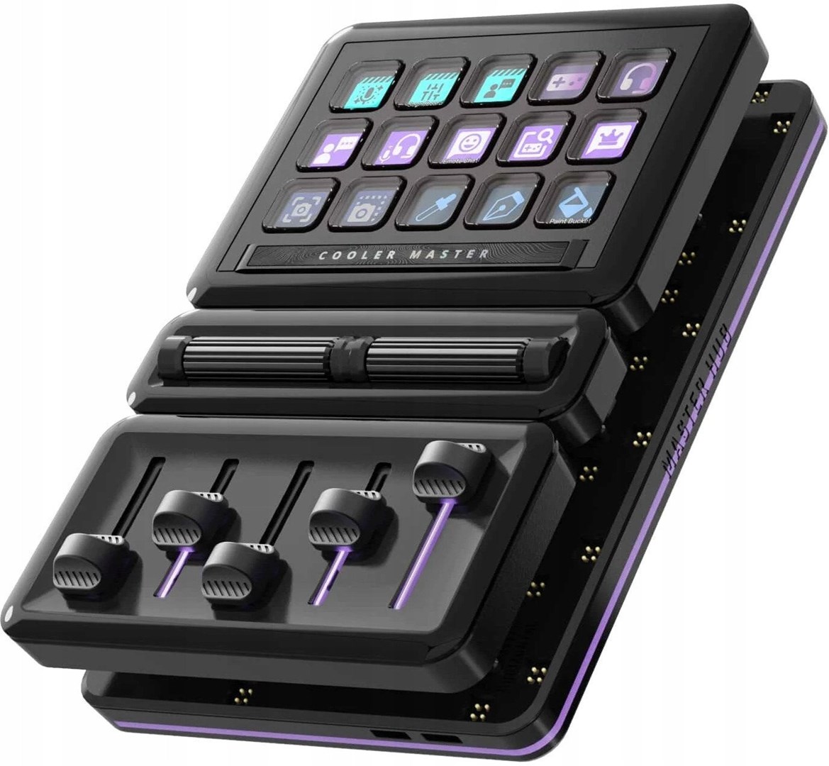 cps-9c32340b90a62e44908d35dbf274855e-2026-03-02-08-51-36 Cooler Master Stream Deck MasterHUB (MHSK13AA00) Black - imagine 1