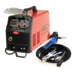 MIG/MAG semi-automatic welding machine  minimum welding current: 30A  maximum welding current: 200A  rated power: 6.2kW  power supply: 230V  welding method: FLUX/MIG-MAG/MMA