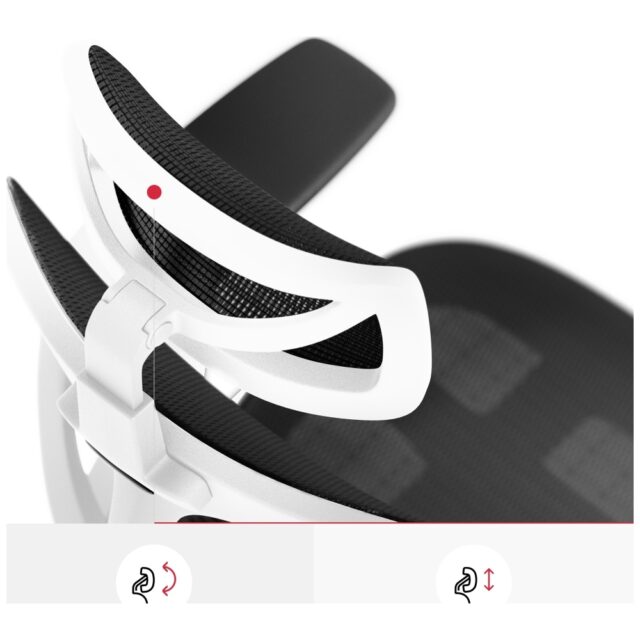 Ergonomic chair Diablo Chairs V-Basic white-black - imagine 6