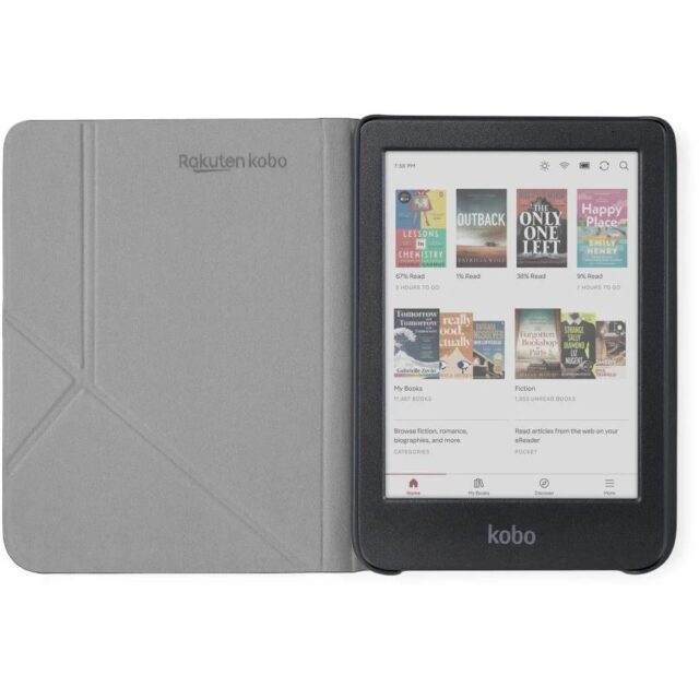 Etui Kobo Clara Colour/BW SleepCover Case Black - imagine 3