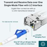 TP-Link Gigabit Single-Mode WDM Bi-Directional SFP Module - imagine 4