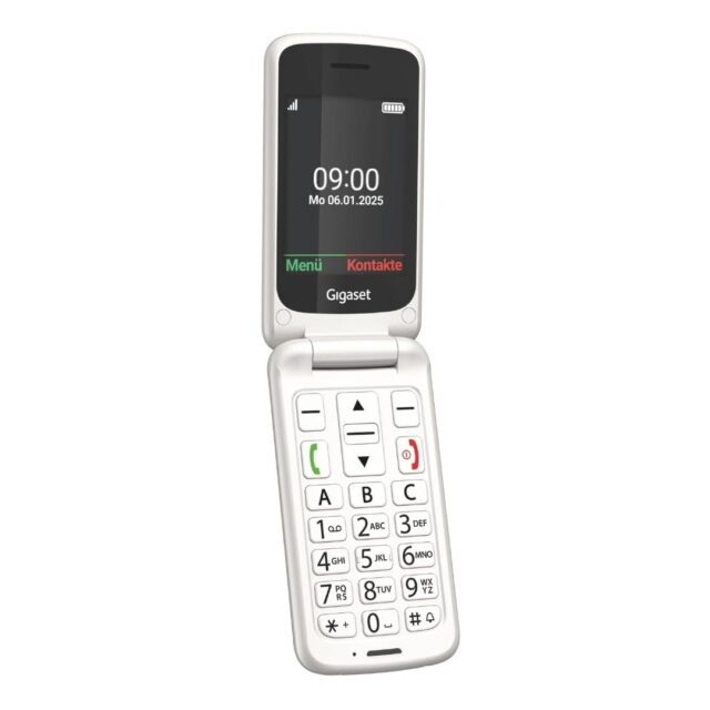 Gigaset GL595 7.11 cm (2.8 ) 114 g White Senior phone - imagine 9