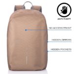 XD DESIGN ANTI-THEFT BACKPACK BOBBY SOFT BROWN P/N: P705.796 - imagine 3
