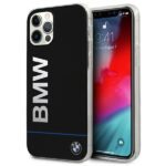BMW BMHCP12MPCUBBK iPhone 12 / 12 Pro 6.1" black hardcase Signature Printed Logo