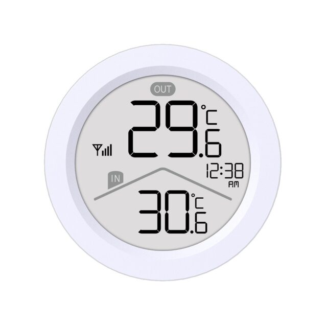 GreenBlue wireless weather station  IN/OUT temperature  clock  °C/°F selectable  range up to 60 m  GB162 - imagine 2