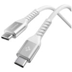 Cable Spigen EB10010CCA Essential USB-C 100W 1m white - imagine 2
