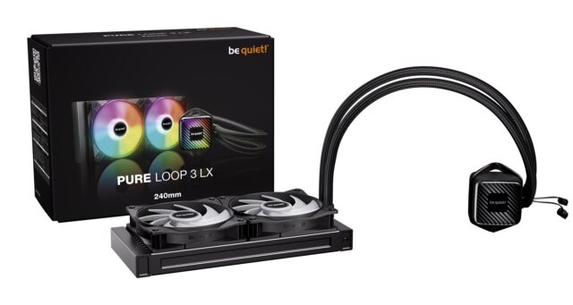 be quiet! PURE LOOP 3 LX Processor All-in-one liquid cooler 12 cm Black 1 pc(s) - imagine 2