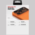 Camera Lens Glass Skinarma Sonix Full Aluminium for iPhone 17 Pro Max orange - imagine 3