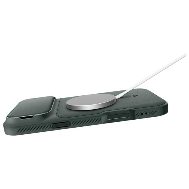 Spigen Optik Armor Mag MagSafe Case for iPhone 17 Pro Green - imagine 8