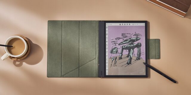 Onyx Boox Note Air 4 C  dark gray magnetic case - imagine 9